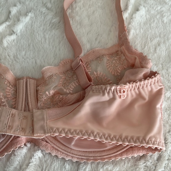 Louis Braco Paris 36E Unlined Wire Pink Bra - Picture 10 of 10